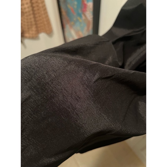 Black Cocktail Dress with Floral Collar - Picture 4 of 4